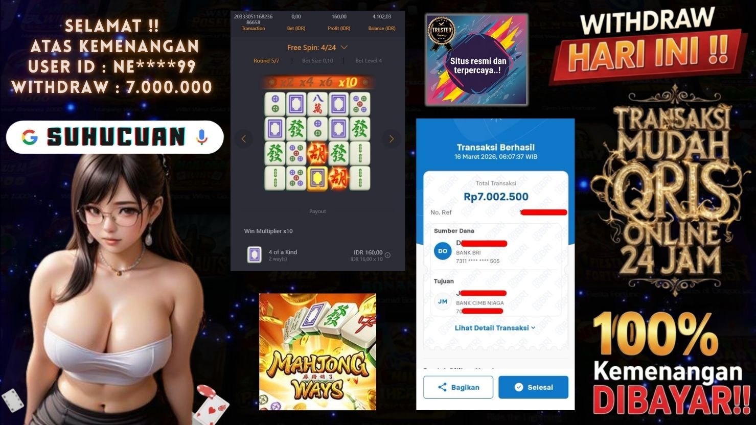 SUHUCUAN JACKPOT SLOT MAHJONG WAYS